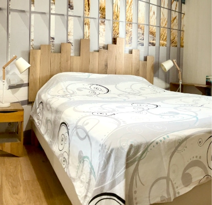 Tête de lit palissade en bois