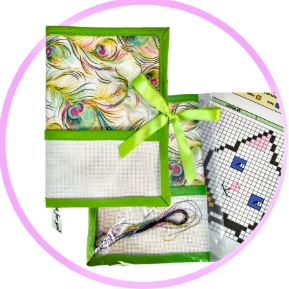 Protège-carnet à broder