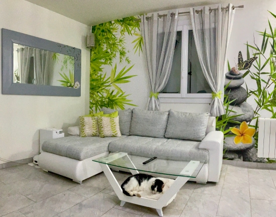 Salon ambiance zen et lumineuse