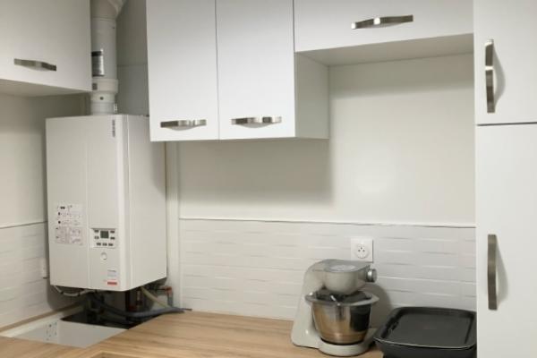 Cellier avec accès chaudière